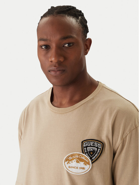 Guess Guess T-särk M6RI07 KBW41 Beež Regular Fit