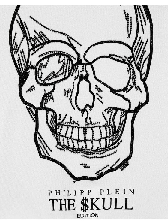 PHILIPP PLEIN PHILIPP PLEIN Bluza 30282 Biały Regular Fit