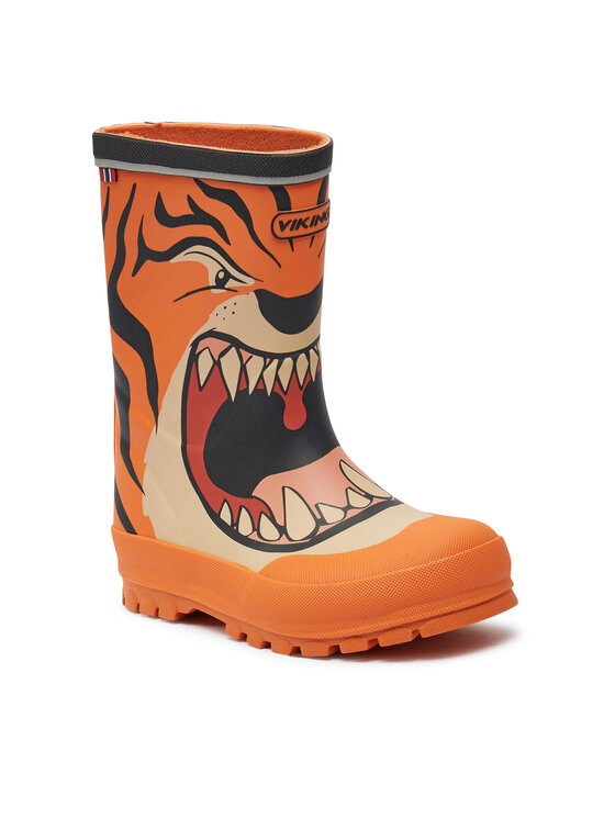 Viking Viking Gumijas zābaki Jolly Print 1-60020-3150 Oranžs
