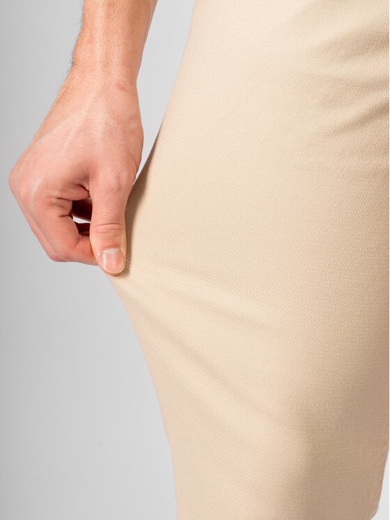 TeeShoppen TeeShoppen Chinosy 'Perform Collection' Beżowy Slim Fit