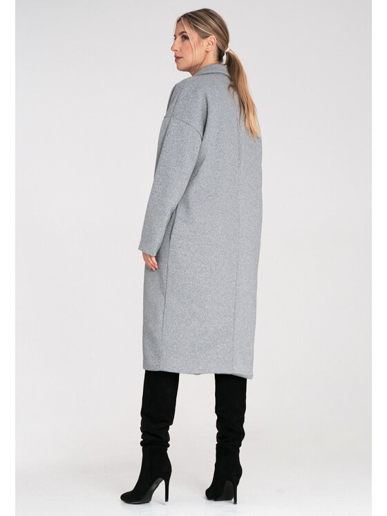FIGL FIGL Παλτό M1111 Γκρι Regular Fit