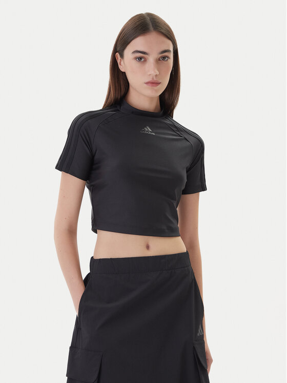 adidas adidas Tričko Teamgeist adicolor Baby JZ8278 Čierna Slim Fit