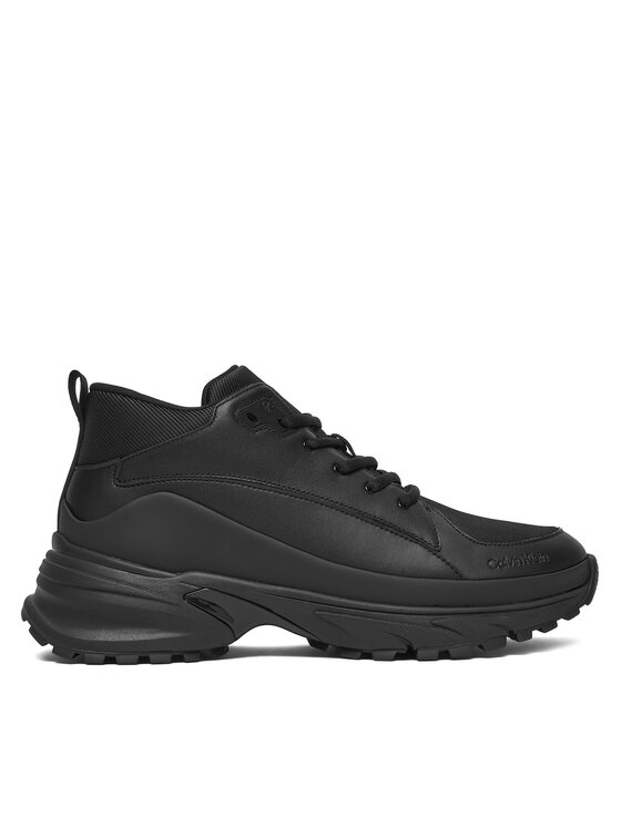 Calvin Klein Calvin Klein Sportcipők Hike Runner Mid Laceup Tech Mix YM0YM01418 Fekete