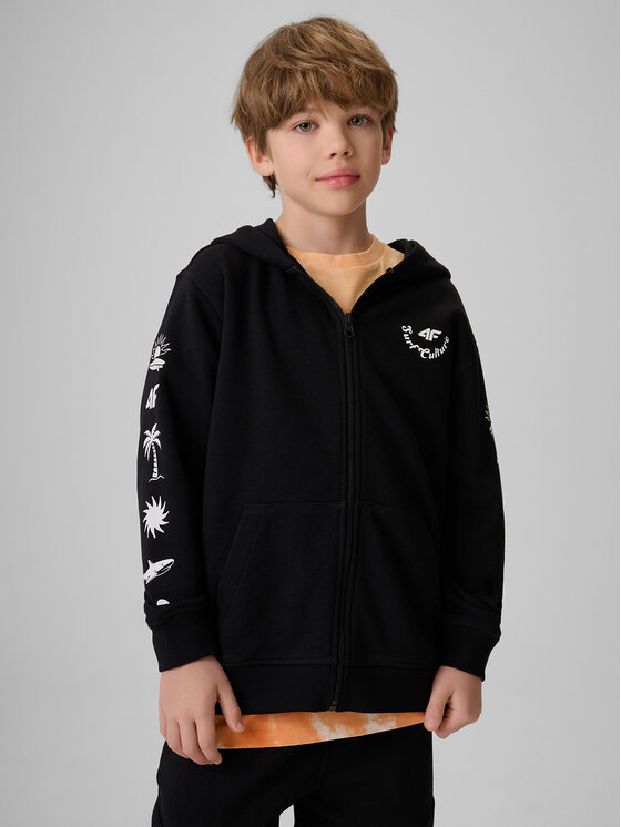 4F 4F Bluza SKATE & RIDE Czarny Loose Fit