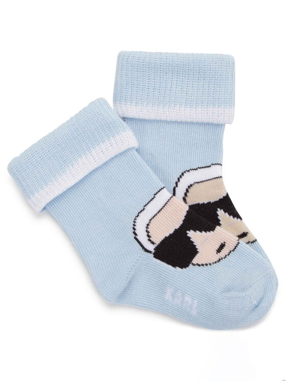 Karl Lagerfeld Kids Karl Lagerfeld Kids Set od 2 para dječjih visokih čarapa Z90047 Plava
