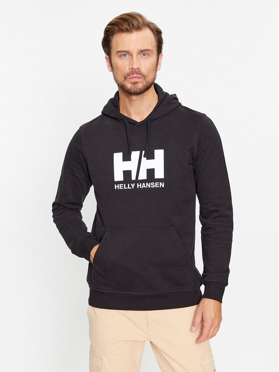 Helly Hansen Džemperis ar kapuci Logo 33977 Melns Regular Fit