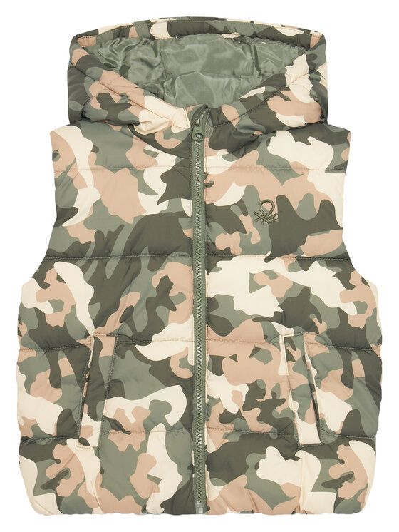 United Colors Of Benetton United Colors Of Benetton Telovnik 2FORGJ00P Zelena Regular Fit