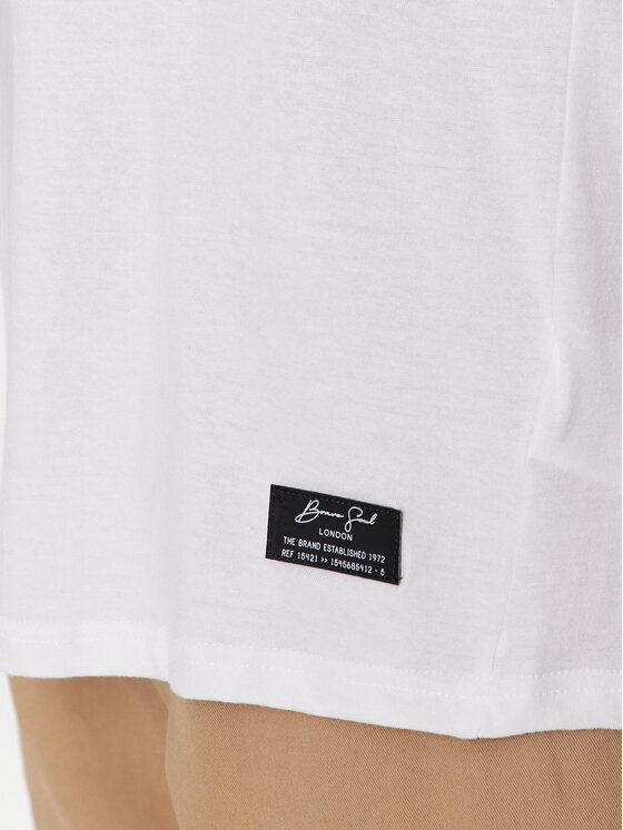 Brave Soul Brave Soul T-shirt MTS-149POWER Bianco Straight Fit