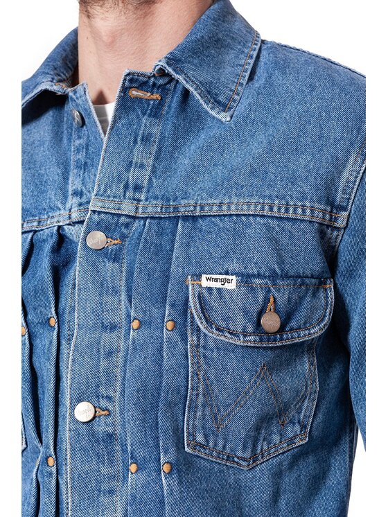Wrangler Wrangler Giacca di jeans RETRO JACKET Blu Slim Fit