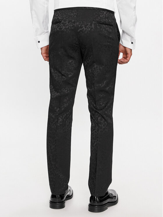 JOOP! JOOP! Spoločenské nohavice 17 JT-17Bask 30040434 Čierna Slim Fit