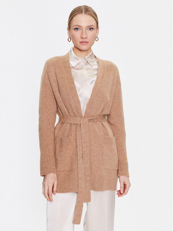 Max Mara Leisure Cardigan Manetta 33460526 Bej Regular Fit