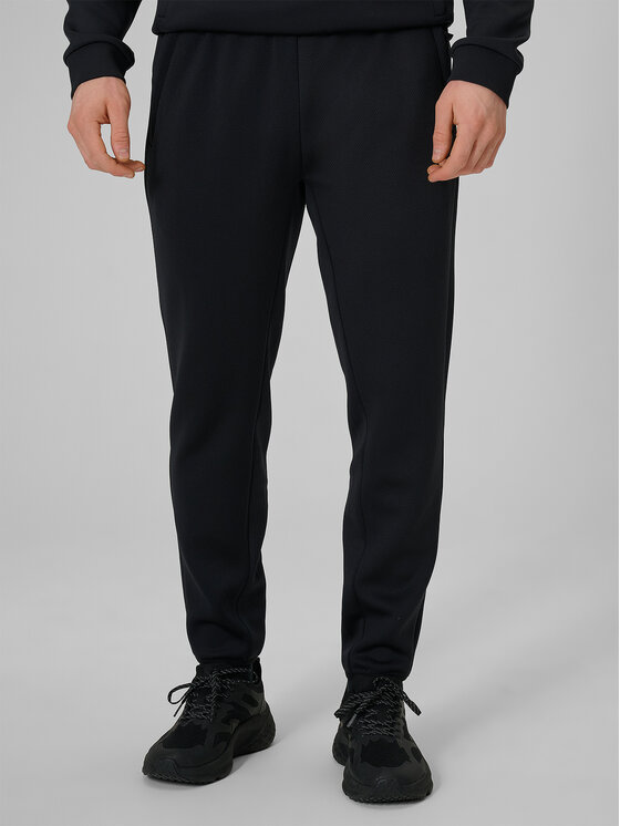 4F 4F Spodnie dresowe ATHLETIC Czarny Regular Fit