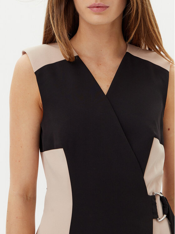 DKNY DKNY Коктейльна сукня DD5N1H61 Чорний Slim Fit