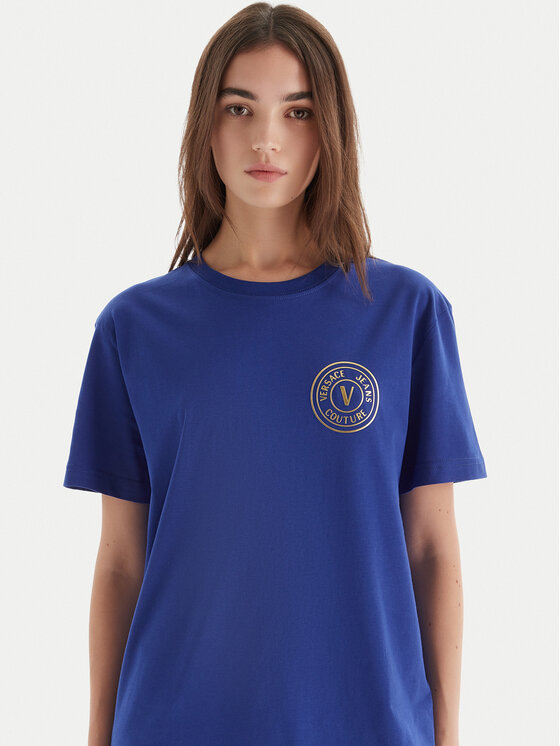 Versace Jeans Couture Versace Jeans Couture Футболка 79GAHT00 CJ00T Голубий Regular Fit