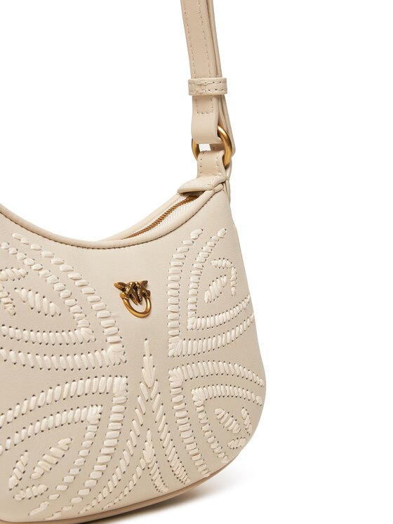 PINKO PINKO Ročna torba Half Moon Baby PE 25 PLTT 103538 A2C3 Écru