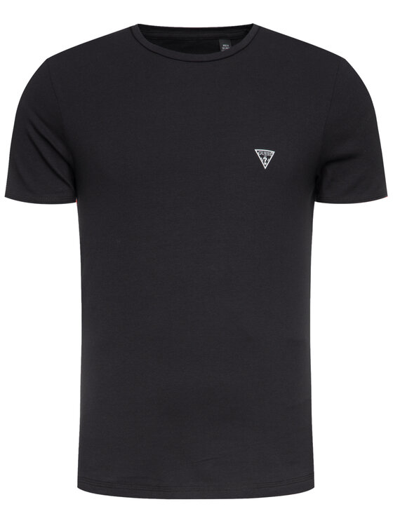 Guess Guess T-Shirt U97M00 JR003 Μαύρο Slim Fit