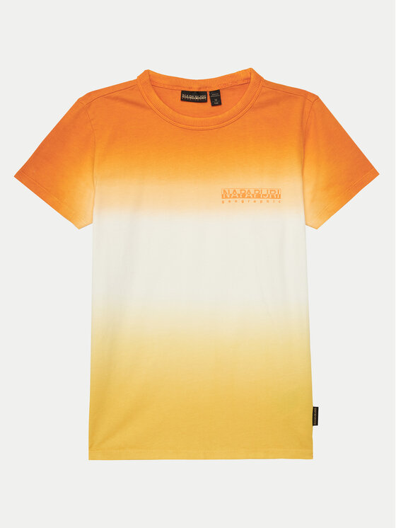 Chłopięcy T-Shirt Napapijri, Rozmiar 14Y, Pomarańczowy, S-Merse NP0A4ILFA701 S
