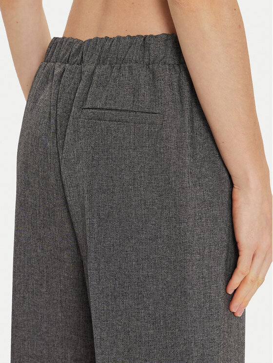 Imperial Imperial Medžiaginės kelnės P4L0IEI Pilka Wide Leg