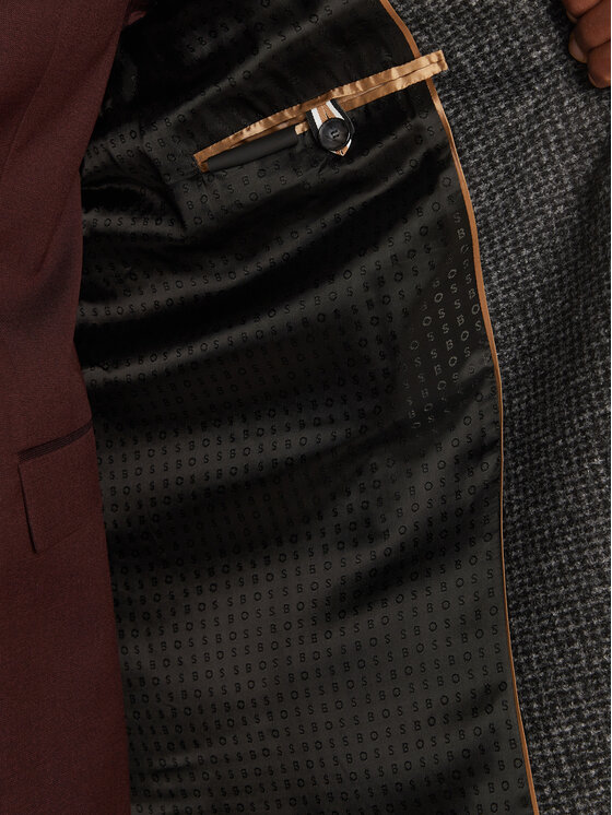 BOSS Boss Płaszcz przejściowy H-Hyde 50528132 Czarny Slim Fit