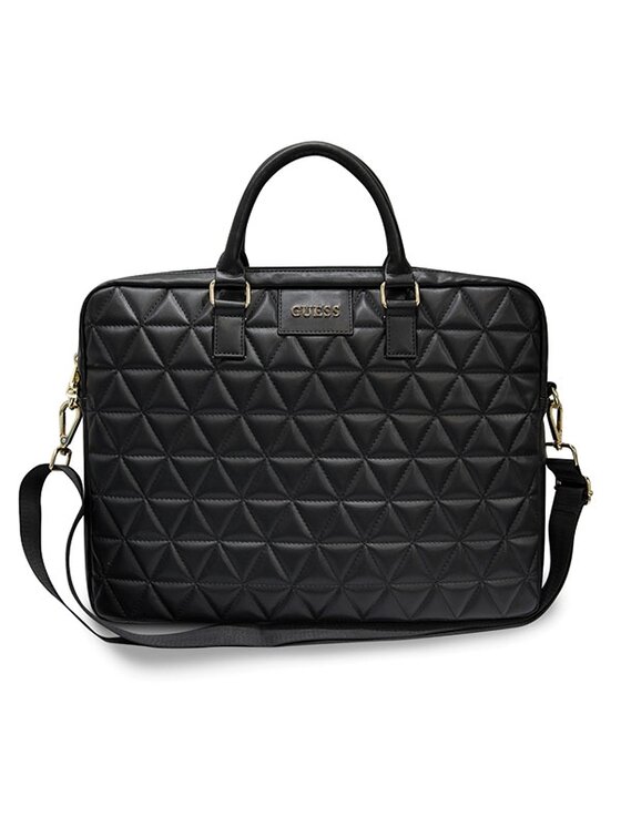 Torba na laptopa Guess, Czarna, Quilted