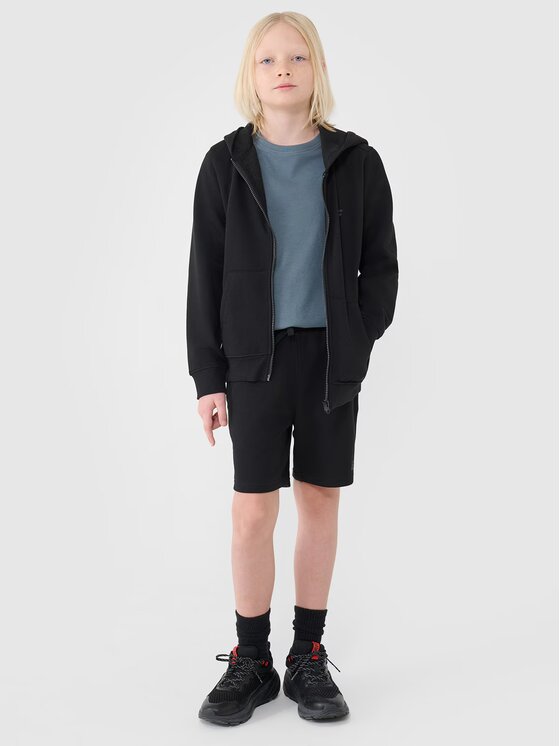 4F 4F Mikina 4FJWSS25TSWSM1714-20S Čierna Regular Fit