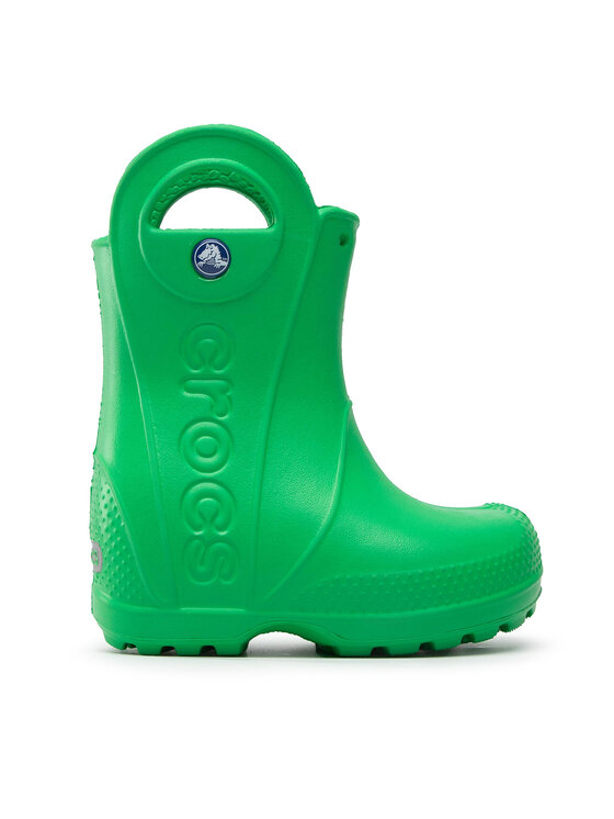 Crocs Gumijasti škornji Handle It Rain Boot Kids 12803 Zelena