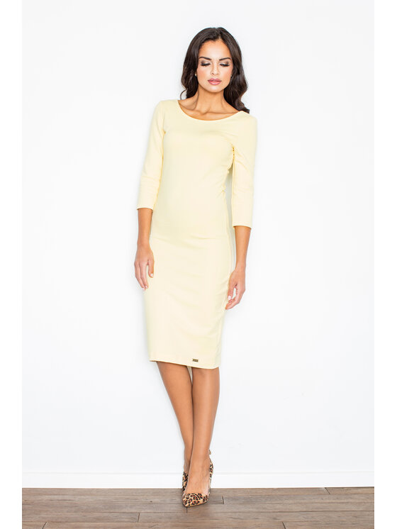 FIGLFIGL Vestito M301 Giallo Regular Fit