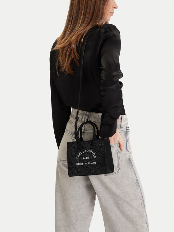 KARL LAGERFELD KARL LAGERFELD Ročna torba A4W50014 Črna