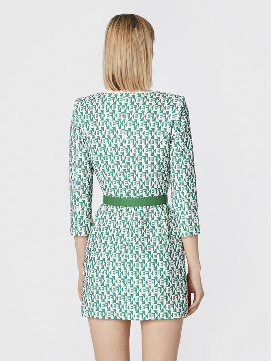 Elisabetta Franchi Elisabetta Franchi Повсякденна сукня AB-165-26E2-V580 Зелений Slim Fit