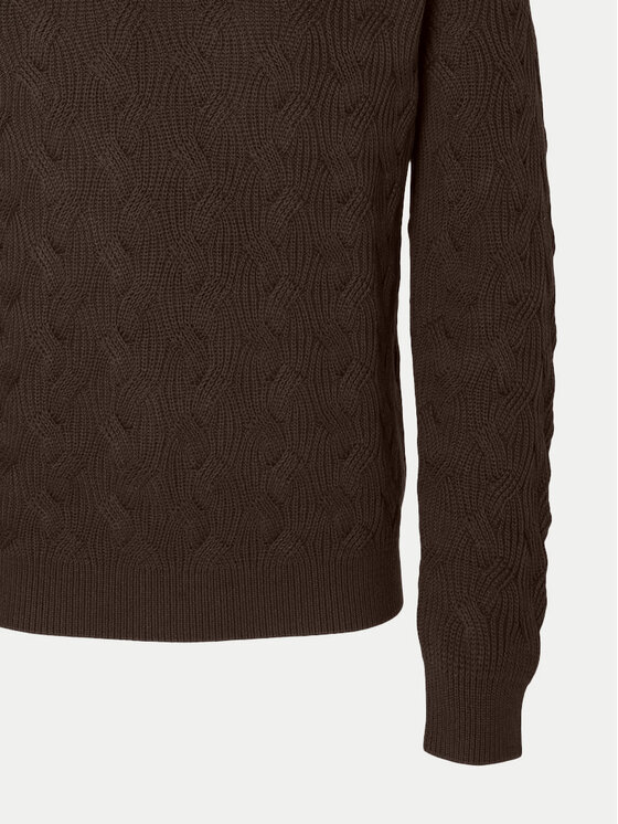 Selected Homme Selected Homme Sweter 16094503 Brązowy Regular Fit