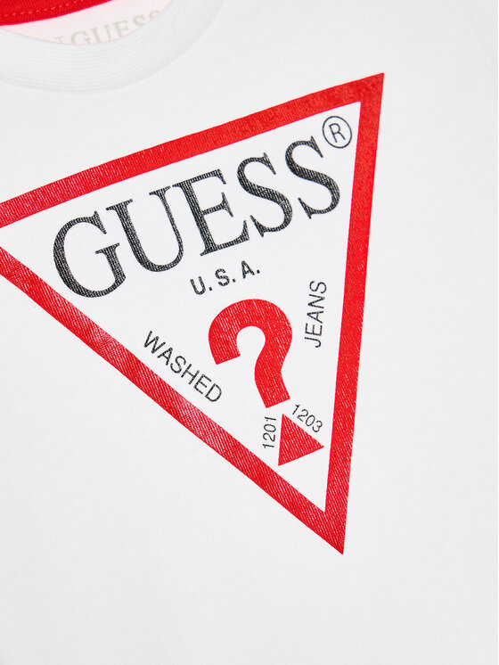 Guess Guess T-Shirt L73I55 K8HM0 Bílá Regular Fit