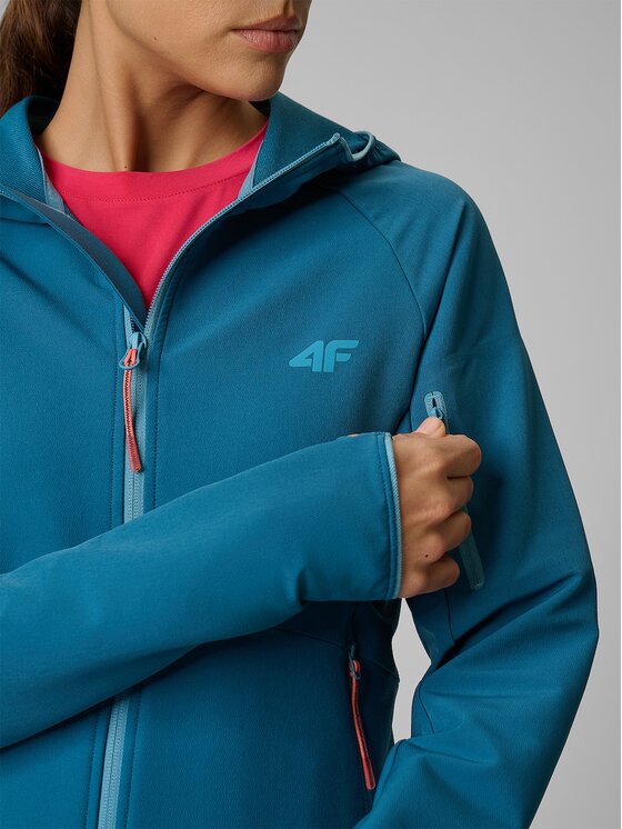 4F 4F Μπουφάν Softshell 4FRSS26TSOFF645-46S Πράσινο Regular Fit