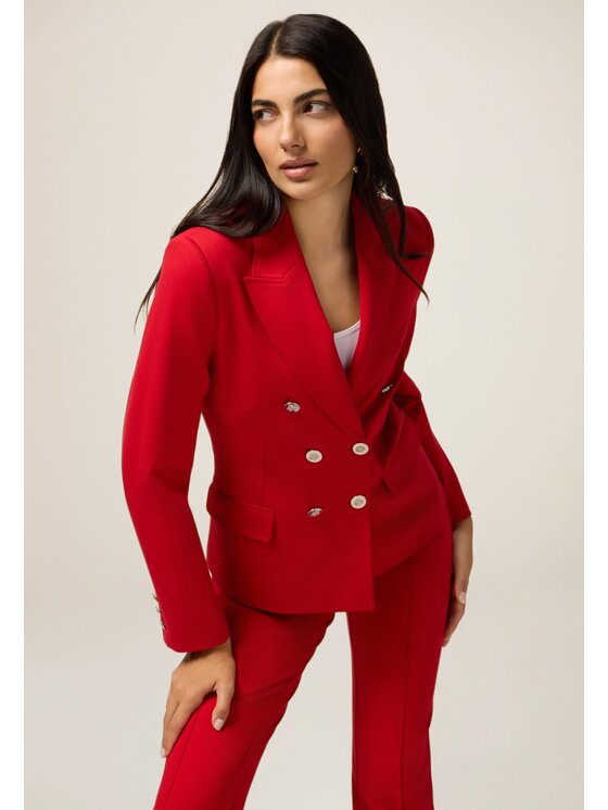Oltre Oltre Giacca di transizione Q804R004600N016 Rosso Slim Fit