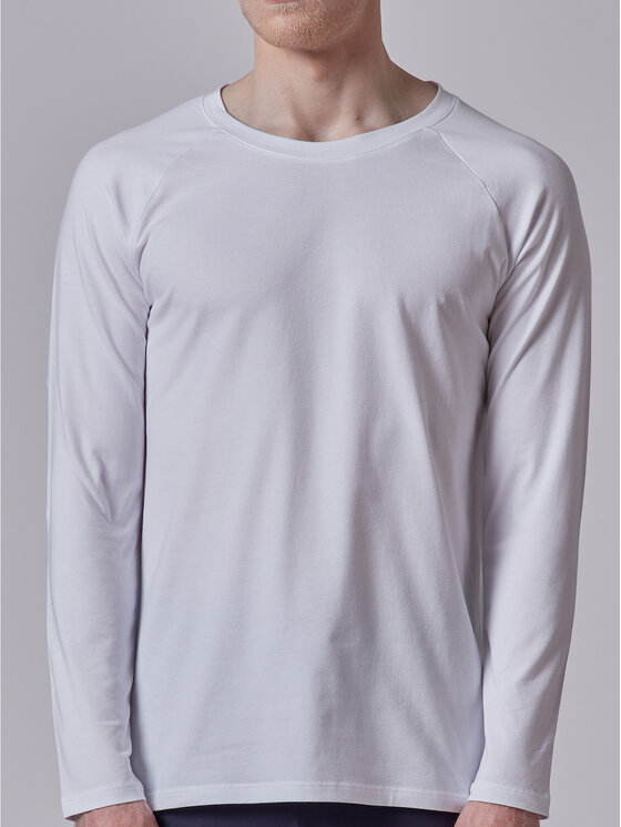 Skiny Skiny Longsleeve 080509 Biały Regular Fit