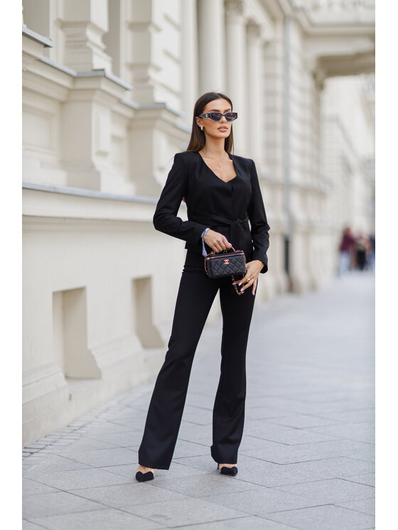 LilaLou LilaLou Oblek Giselle Čierna Regular Fit