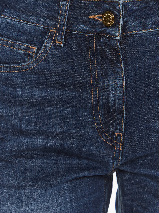 Elisabetta Franchi Elisabetta Franchi Jeans hlače PJ-47I-41E2-V320 Modra Straight Fit