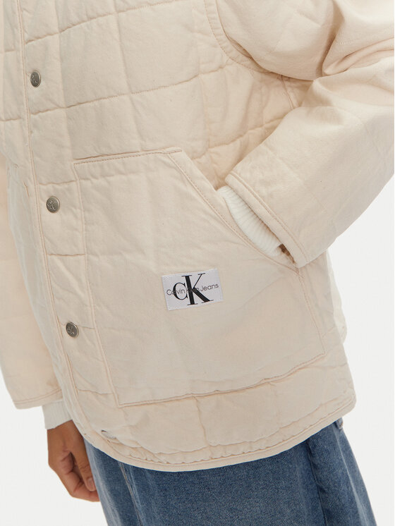 Calvin Klein Jeans Calvin Klein Jeans Prechodná bunda J20J223883 Béžová Regular Fit