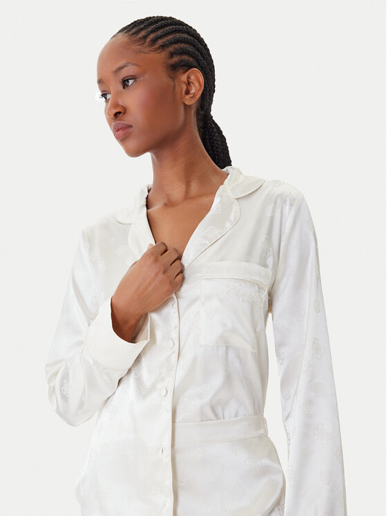 Guess Guess Pižama O5BX05 W4732 Écru Regular Fit