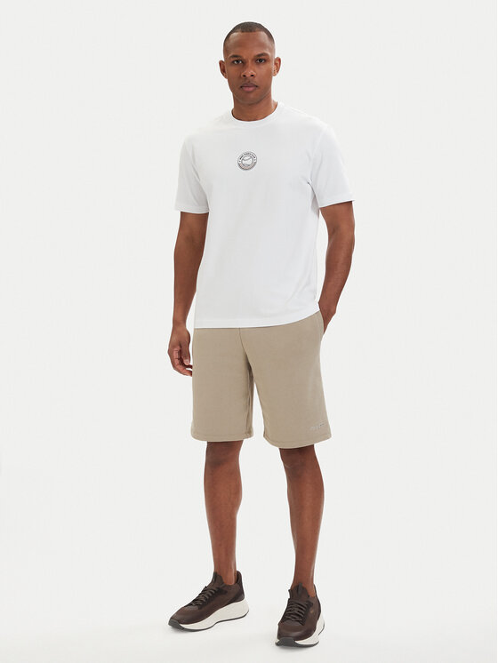 BOSS BOSS Tricou Open 50560293 Alb Relaxed Fit