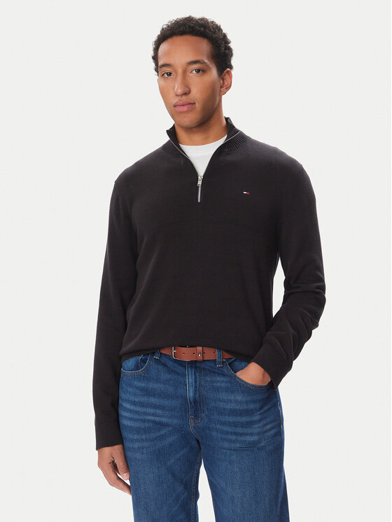 Tommy Jeans Tommy Jeans Πουλόβερ DM0DM21654 Μαύρο Slim Fit