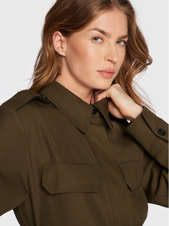 Victoria Victoria Beckham Victoria Victoria Beckham Pluusikleit 1322WDR003876B Khakivärviline Regular Fit