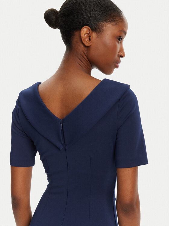 Rinascimento Rinascimento Sukienka koktajlowa CFC0122560003 Granatowy Regular Fit
