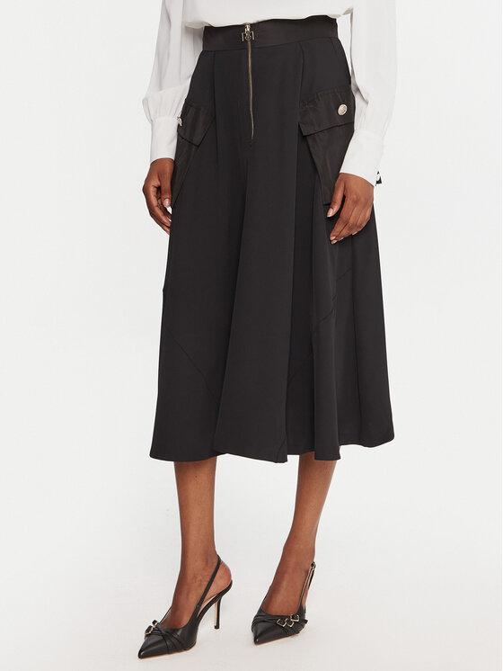 Rinascimento Rinascimento Midi svārki CFC0126183003 Melns Regular Fit