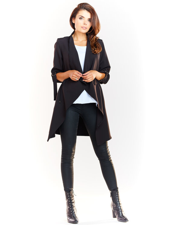 Awama Awama Marynarka A335 Czarny Basic Fit