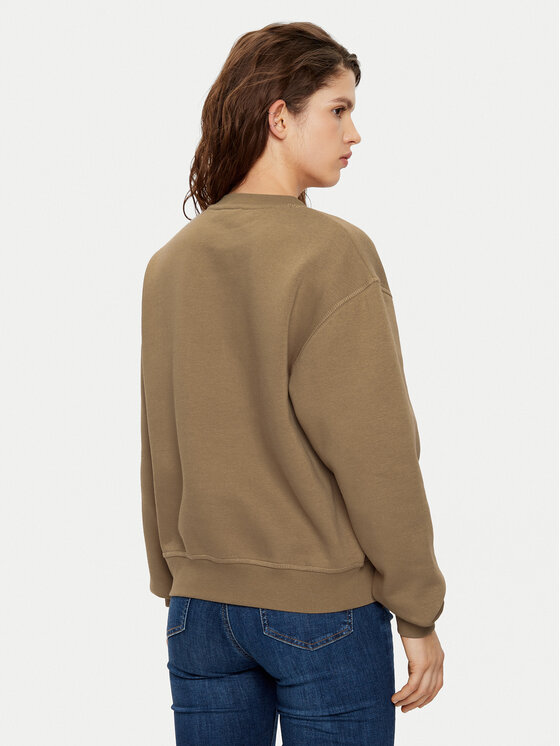 Tommy Hilfiger Tommy Hilfiger Majica dugih rukava WW0WW41246 Kaki Relaxed Fit