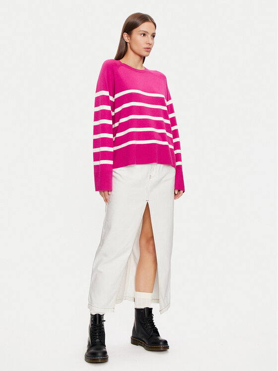 Pieces Pieces Svetr Sia 17146322 Růžová Regular Fit