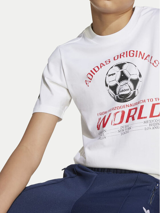 adidas adidas T-shirt Graphic JV7694 Bianco Regular Fit