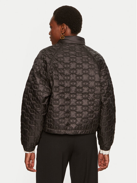 TWINSET TWINSET Μπουφάν χειμωνιάτικο 242TP2021 Μαύρο Regular Fit