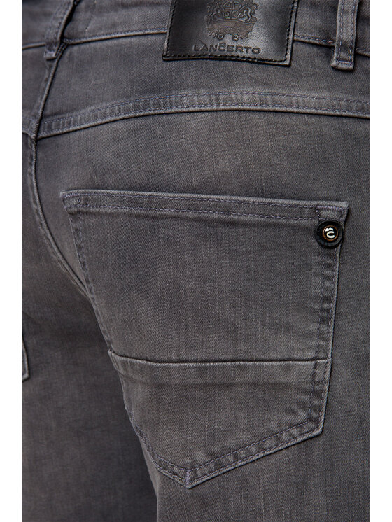 Lancerto Lancerto Jeansy Owen Szary Slim Fit