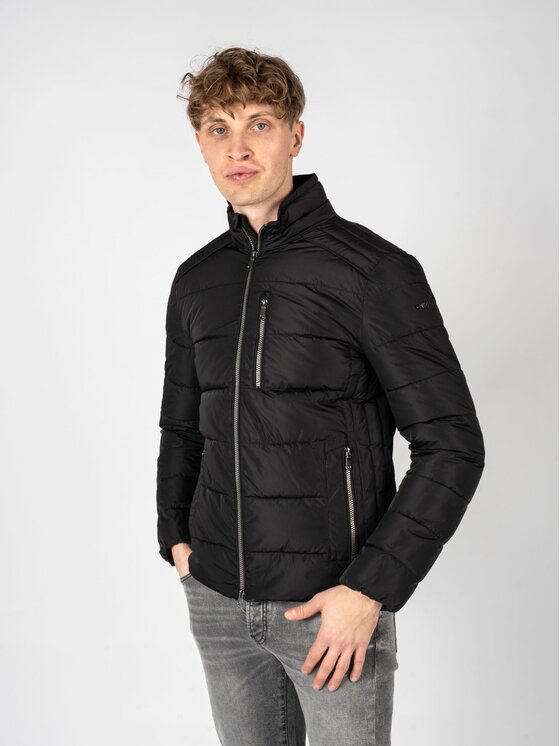 Geox Geox Μπουφάν μεταβατικό M0428D T2666 Μαύρο Regular Fit